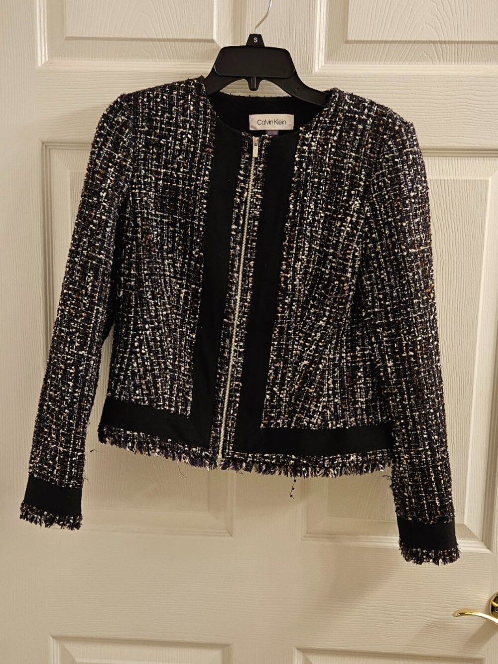 Calvin Klein Tweed Blazer, Size 6